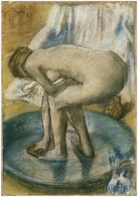 [Bending female nude]