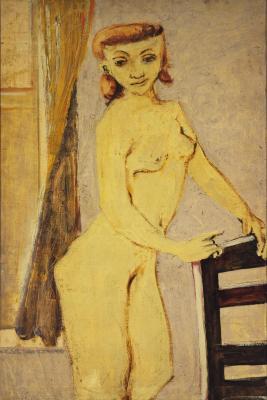 [Standing female nude]