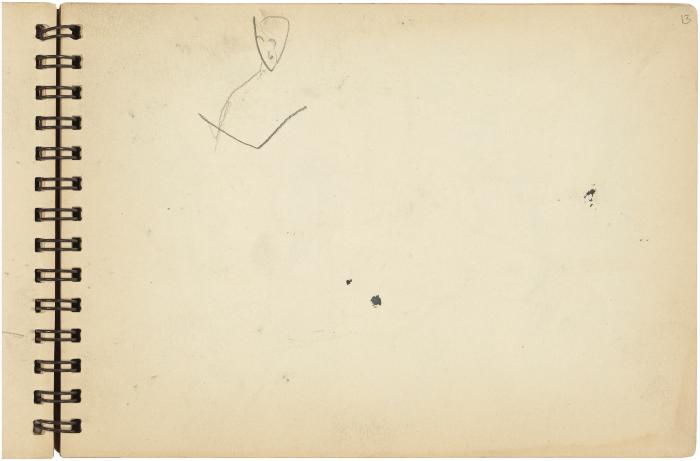 [Figure study, partial] Gyral Sketch Book 1, page 25