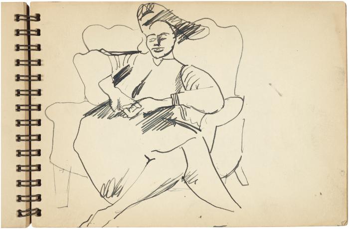 [Woman in armchair]



Gyral Sketch Book 1, page 22