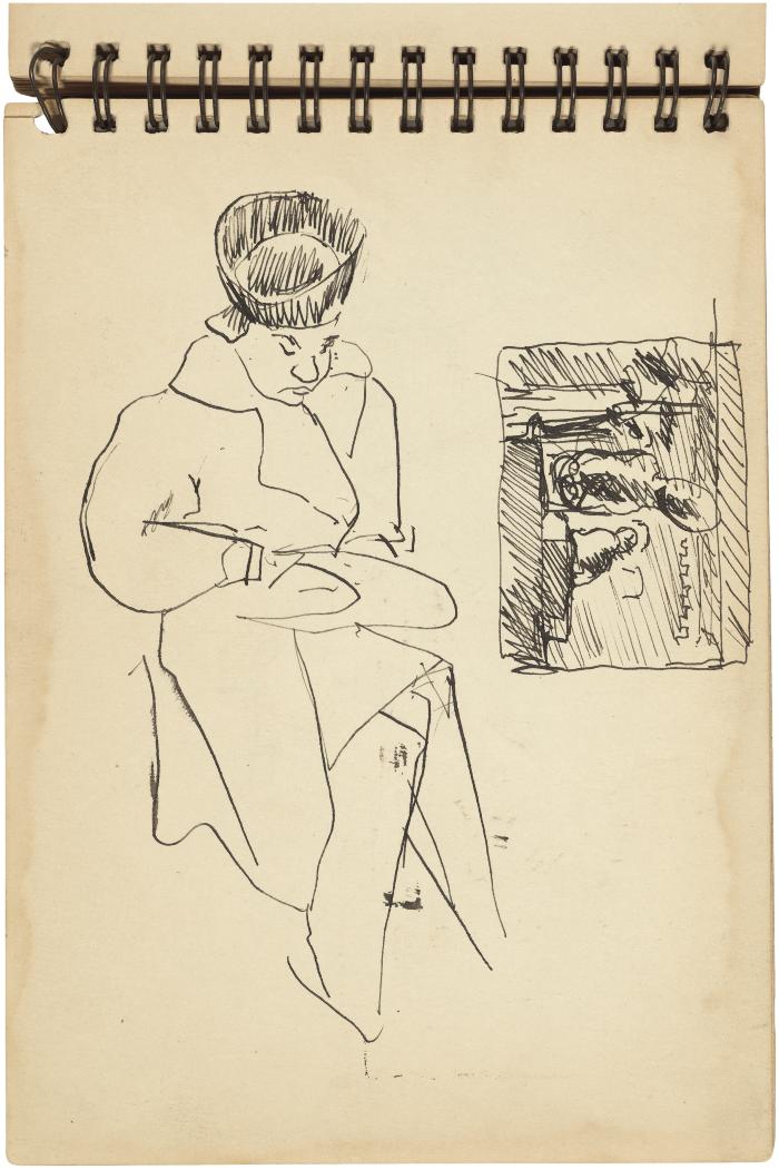 [Seated woman / still life with statues]



Gyral Sketch Book 2, page 12