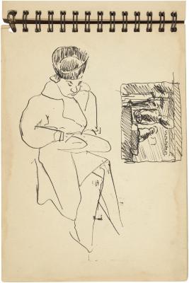 [Seated woman / still life with statues]



Gyral Sketch Book 2, page 12