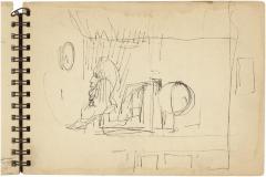 [Man in interior with cash register and globe]



Gyral Sketch Book 2, page 3