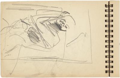 [Reclining figure] Gyral Sketch Book 1, page 6