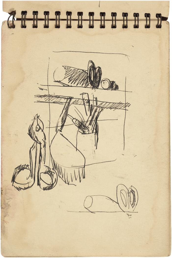 [Still life with tin snips and mallet]



Gyral Sketch Book 2, page 52