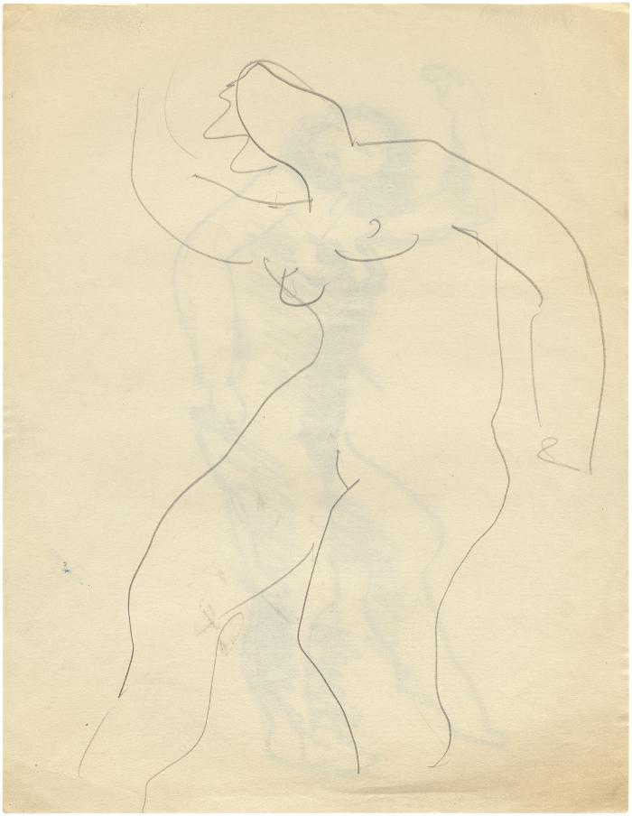 [Standing female nude]