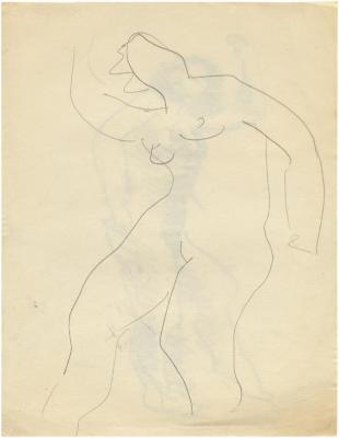 [Standing female nude]