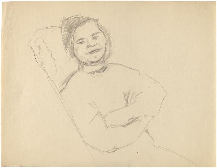 [Seated woman]