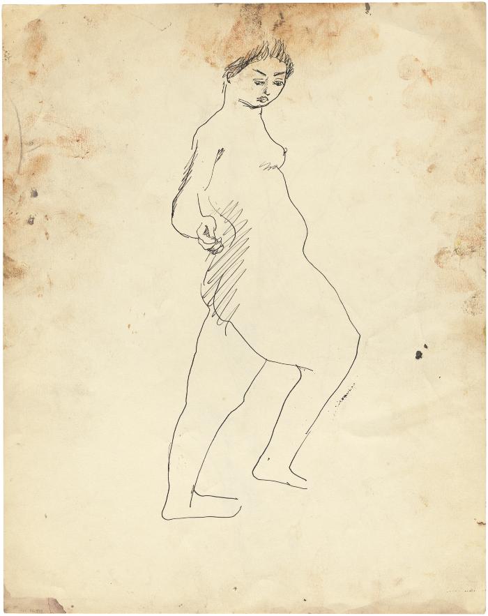 [Standing female nude]