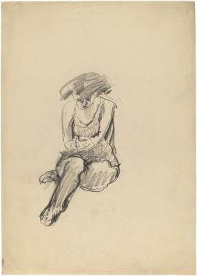 [Seated woman]