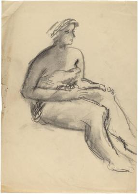 [Seated woman]