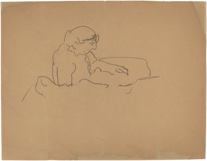 [Reclining woman reading]