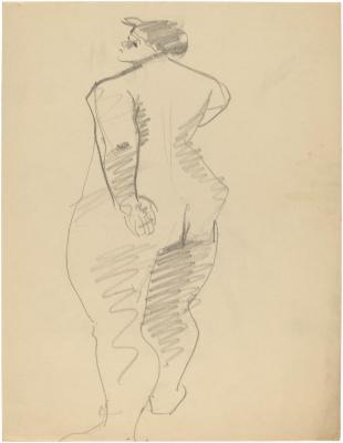 [Standing female nude]