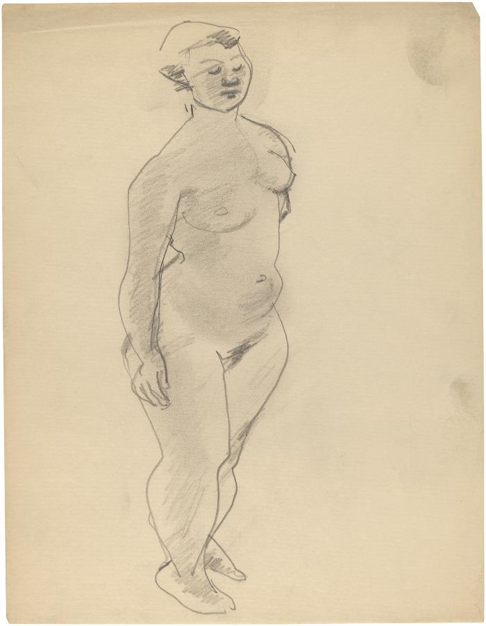 [Standing female nude]