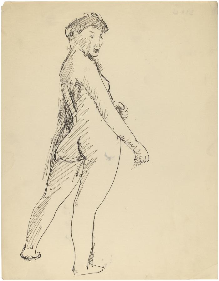 [Standing female nude]