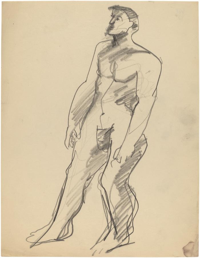 [Standing male nude]