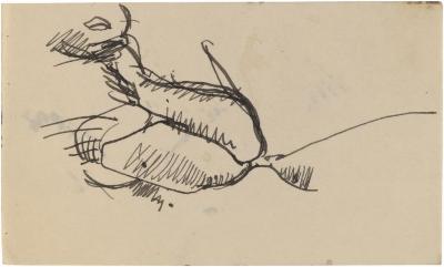 [Seated woman, partial]