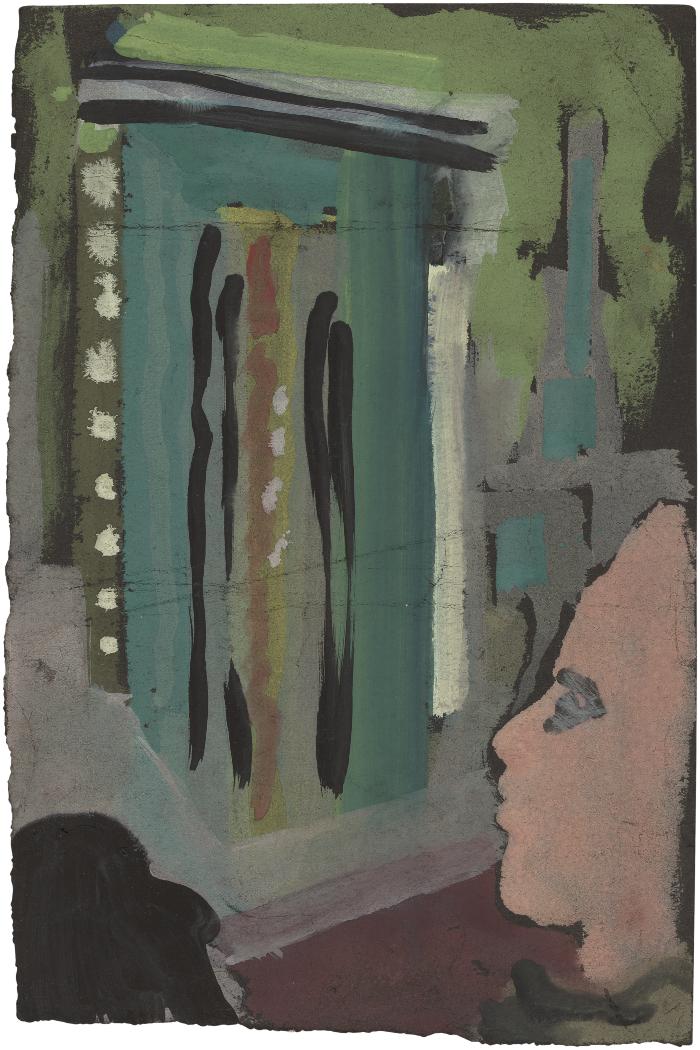 [Interior with figure]