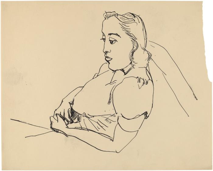 [Seated woman]