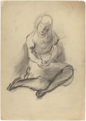 [Seated girl]