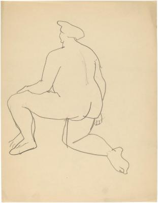 [Kneeling female nude]