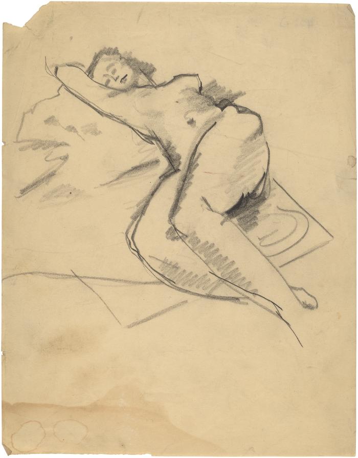 [Reclining female nude]
