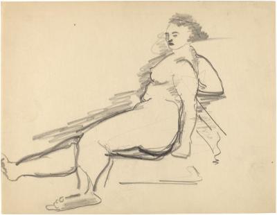 [Reclining female nude]