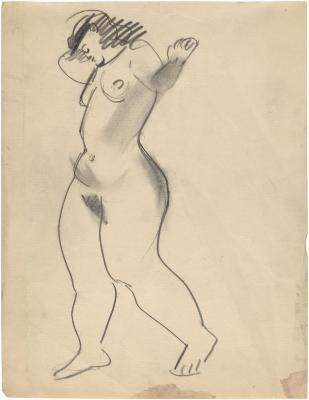 [Standing female nude]