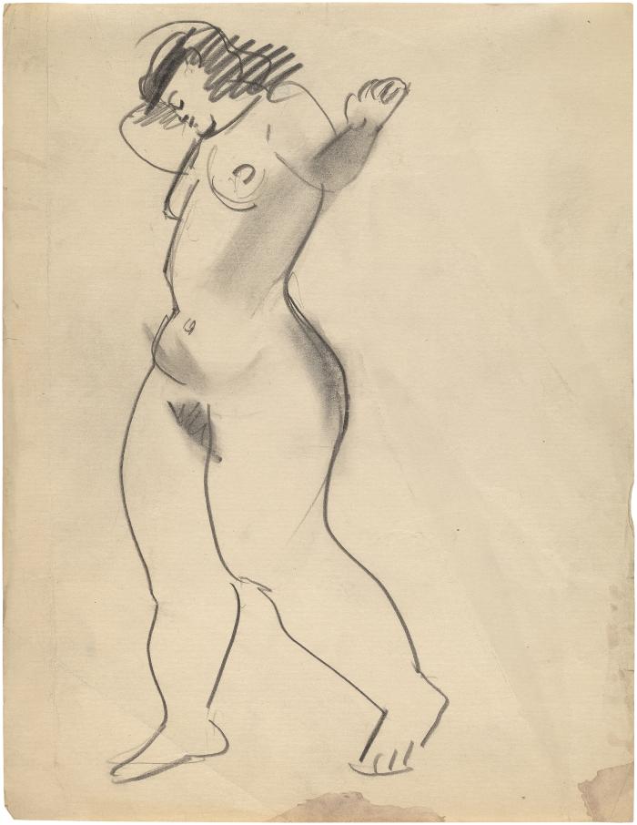 [Standing female nude]