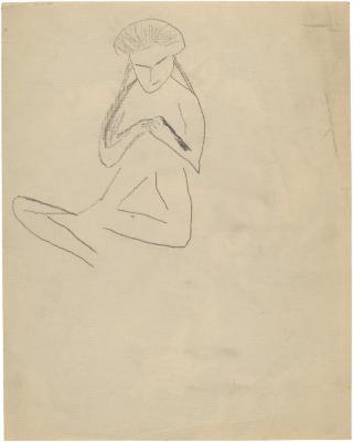 [Seated woman]