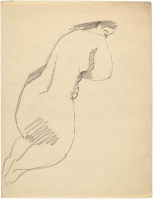 [Kneeling female nude]