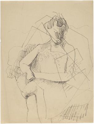 [Seated woman]