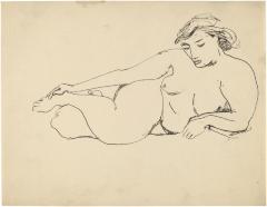 [Reclining female nude]