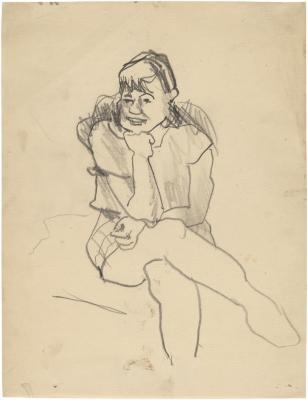 [Seated woman]