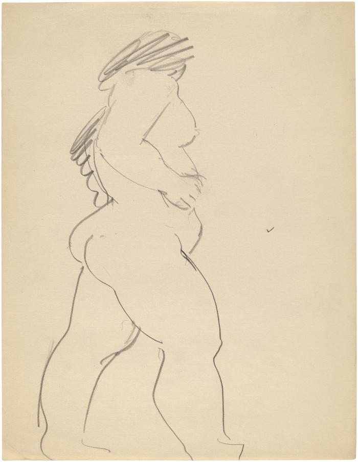 [Standing female nude]