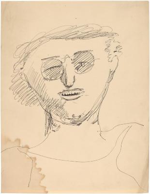 [Bust of a man wearing eyeglasses]