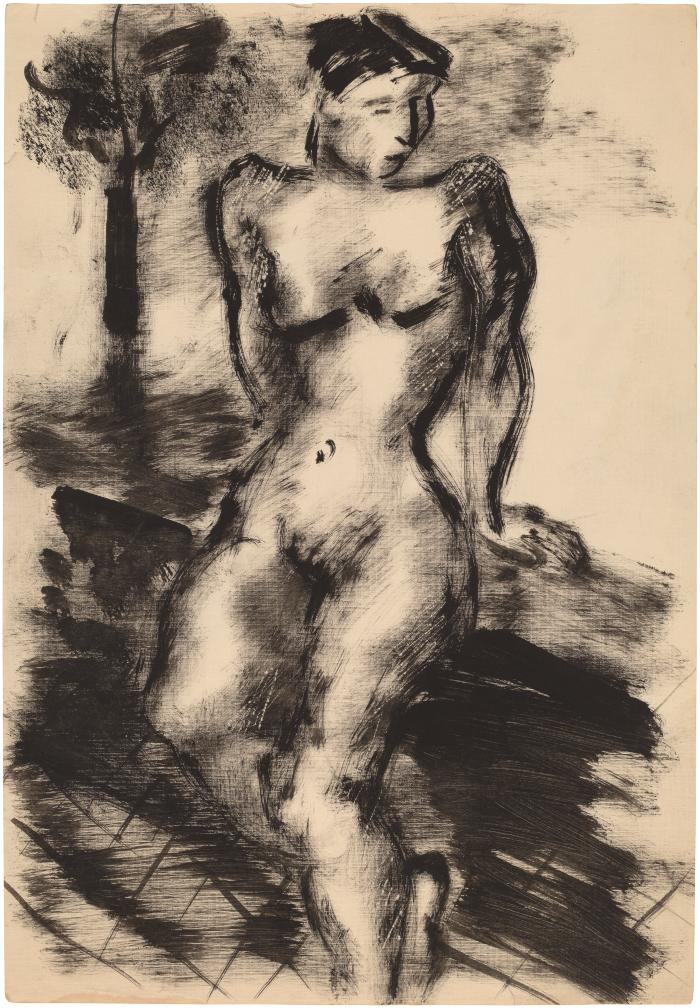 [Female nude outdoors]