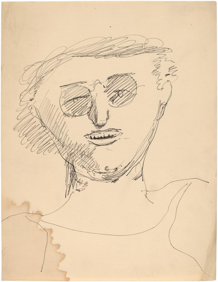 [Bust of a man wearing eyeglasses]