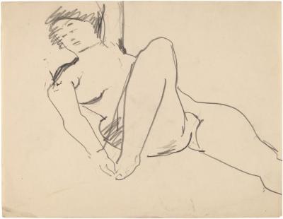 [Reclining female nude]