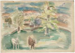 [Landscape with cows]