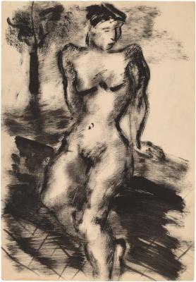 [Female nude outdoors]