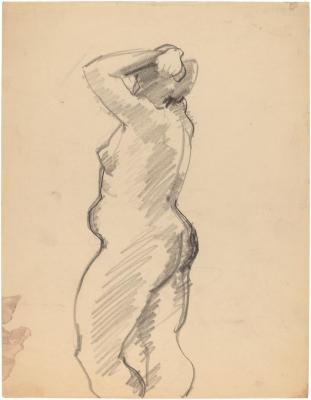[Standing female nude]