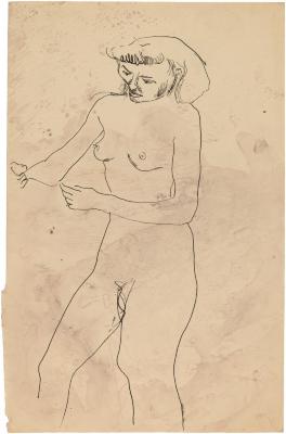 [Standing female nude]