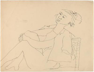 [Seated woman]