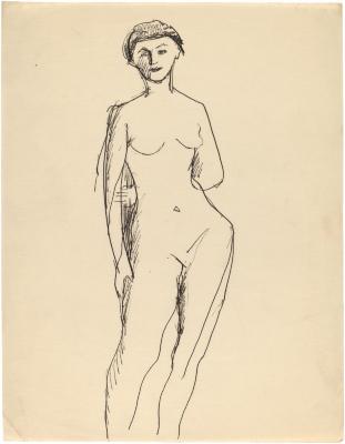 [Standing female nude]