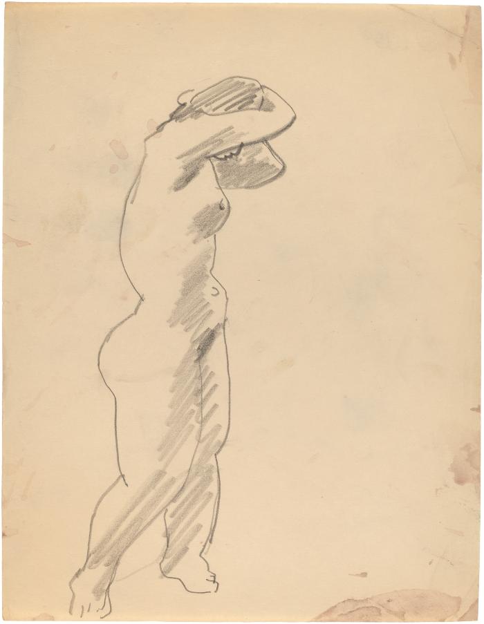 [Standing female nude]