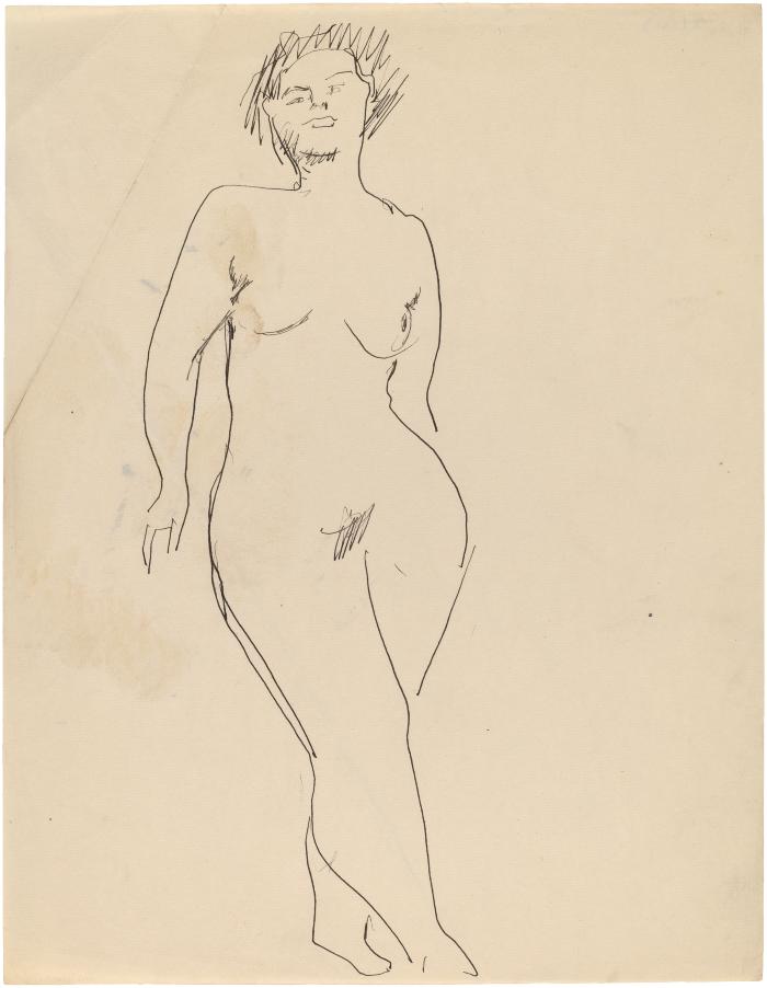 [Standing female nude]