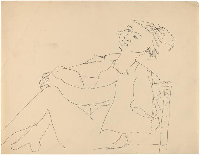 [Seated woman]