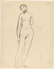 [Standing female nude]
