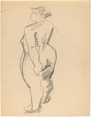 [Standing female nude]